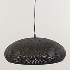 Chinese Procelain | palet on the move | Brons-bruine hanglamp met gaatjes Chinese Procelain | palet on the move | Brons-bruine hanglamp met gaatjes